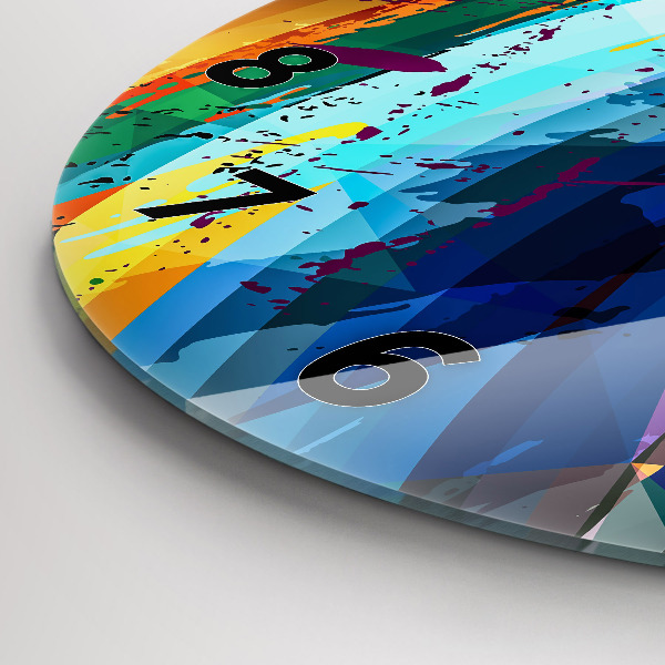 Pendule murale ronde Contexte abstrait