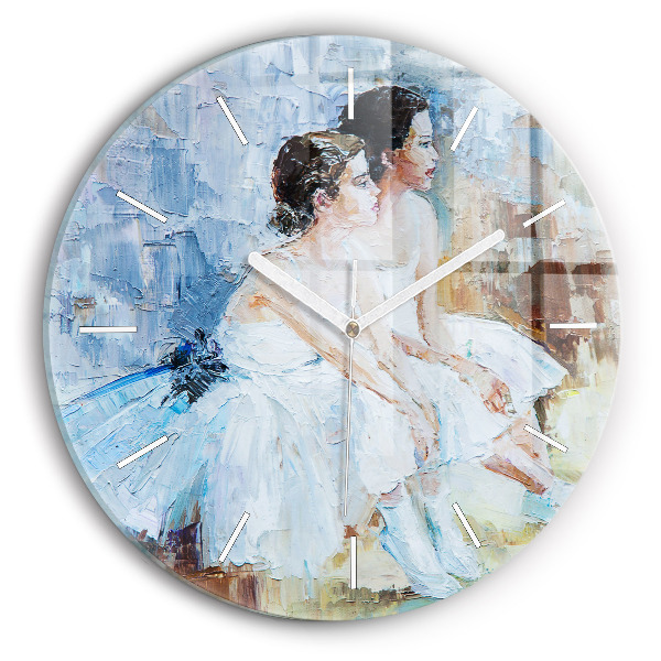 Pendule murale ronde Jeunes ballerines
