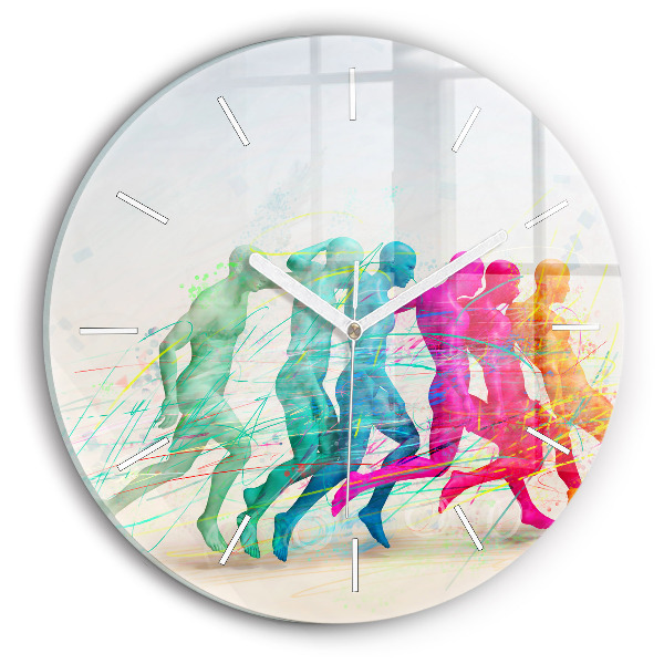 Pendule murale ronde Des gens colorés