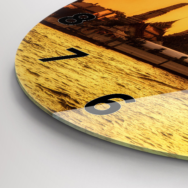 Pendule murale ronde Wat Arun, Bangkok, Thaïlande