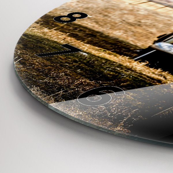 Horloge ronde Vieilles voitures