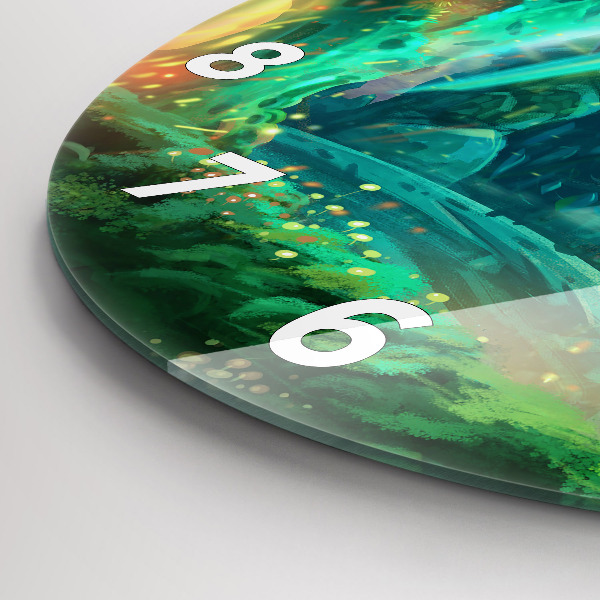 Pendule murale ronde Enfants dans la forêt