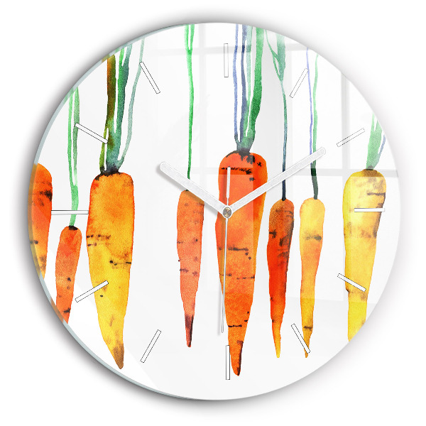 Pendule murale ronde Illustration de carotte