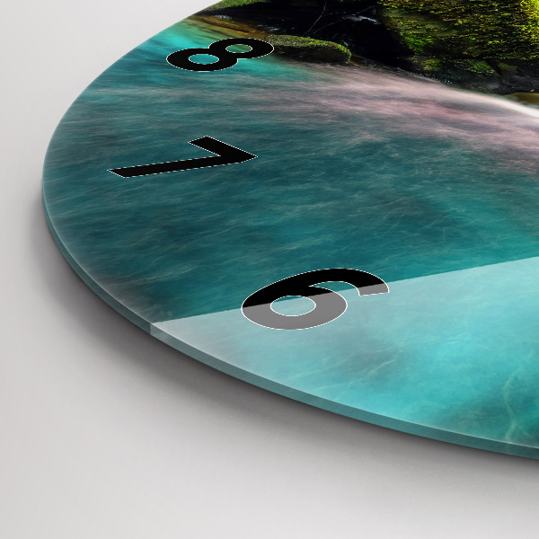 Pendule murale ronde Cascade Thaïlande