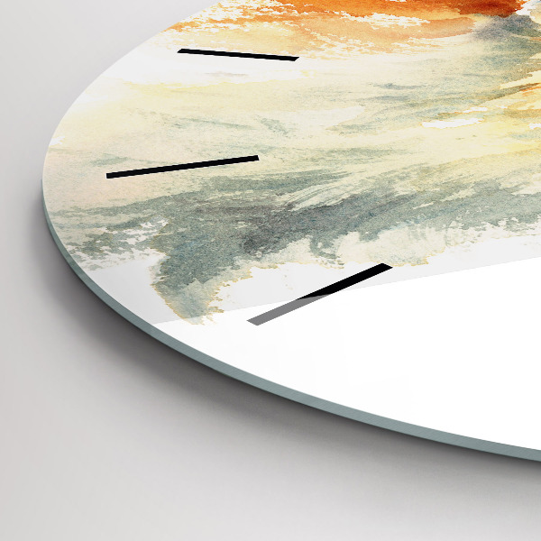 Pendule murale ronde Aquarelle jeune renard