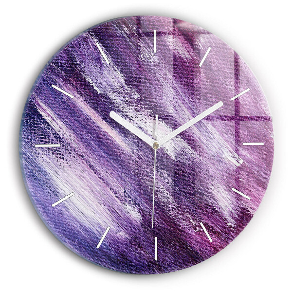 Pendule murale ronde Texture de peinture acrylique