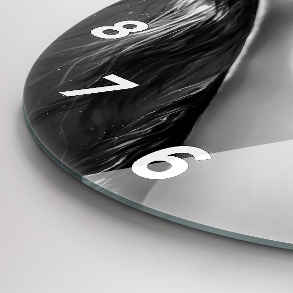 Horloge ronde Les lèvres de la femme