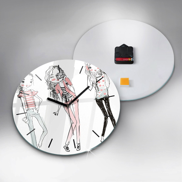 Pendule murale ronde Mode féminine