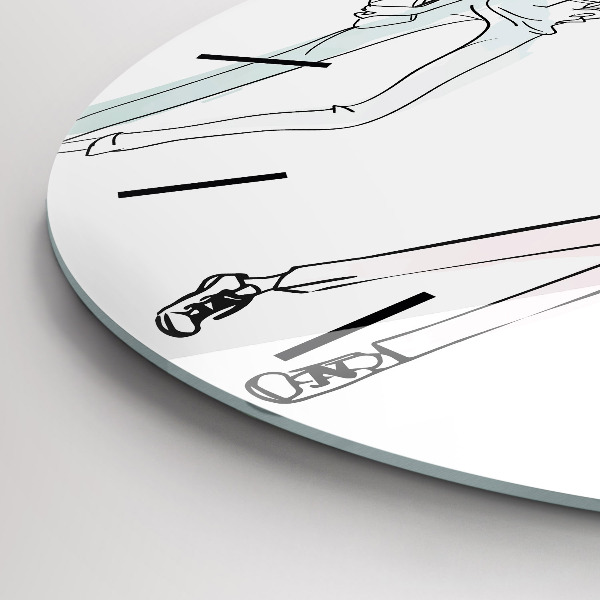 Pendule murale ronde Mode féminine