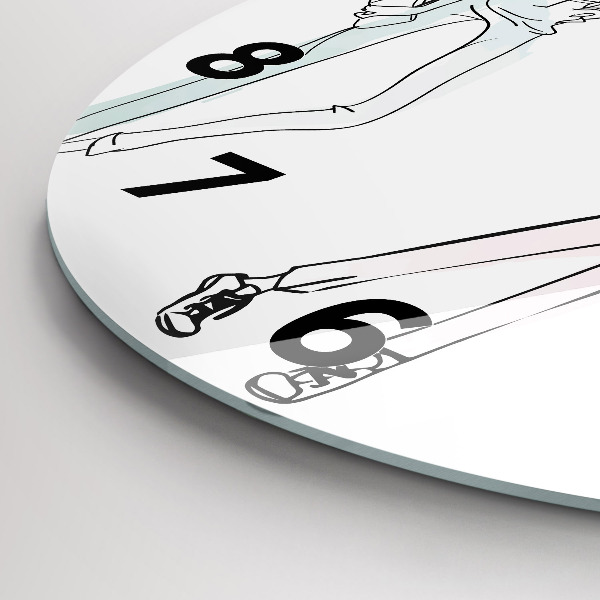 Pendule murale ronde Mode féminine