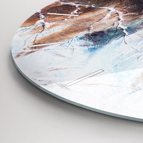 Pendule murale ronde Les loups dans la forêt