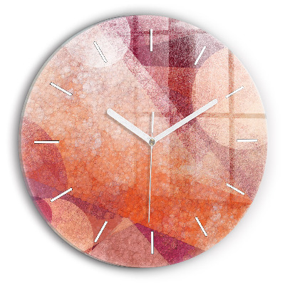 Horloge ronde Abstraction géométrique