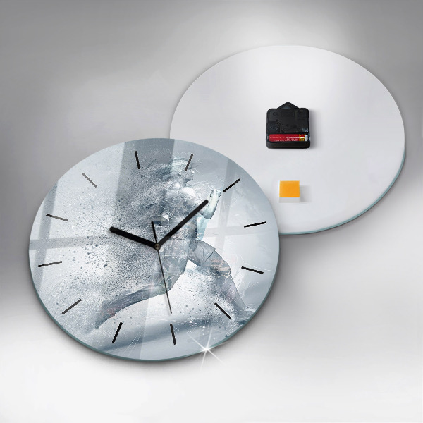Horloge ronde Homme qui court