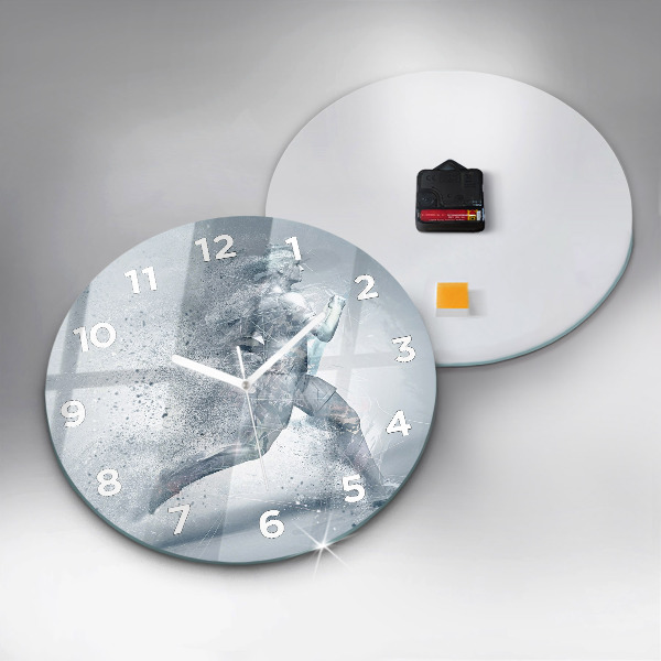 Horloge ronde Homme qui court