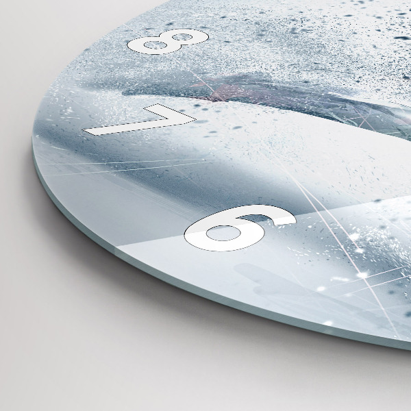 Horloge ronde Homme qui court