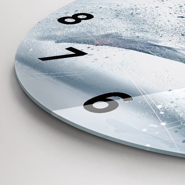 Horloge ronde Homme qui court