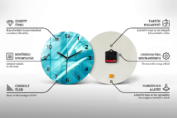 Horloge ronde Portrait peint