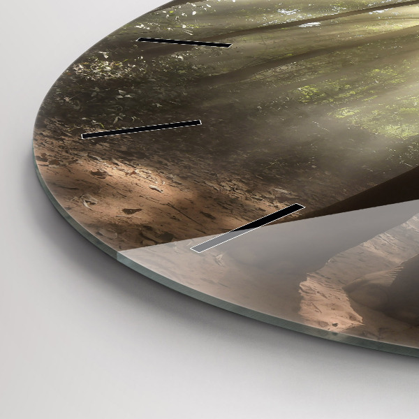 Horloge ronde Éléphant dans la jungle