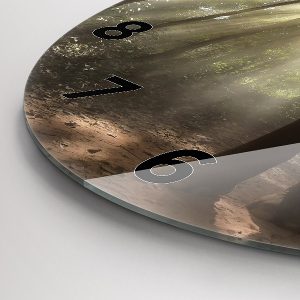 Horloge ronde Éléphant dans la jungle