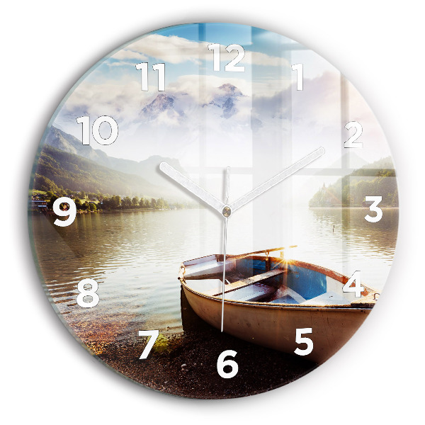 Horloge ronde Vue sur le lac