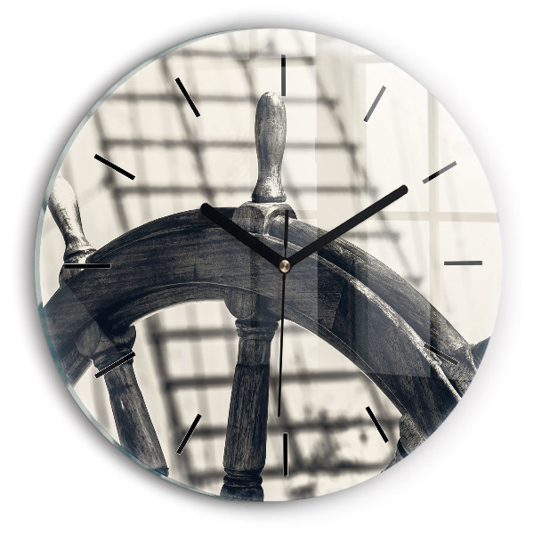 Horloge ronde Navire antique