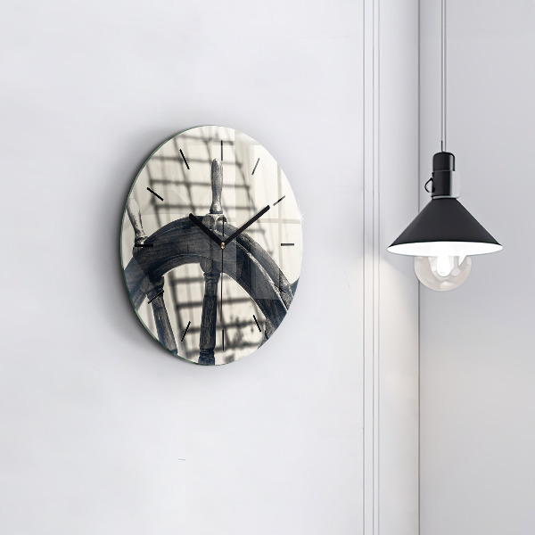 Horloge ronde Navire antique