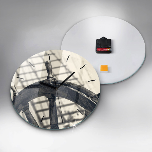 Horloge ronde Navire antique