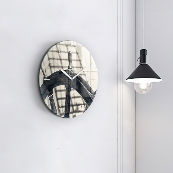 Horloge ronde Navire antique