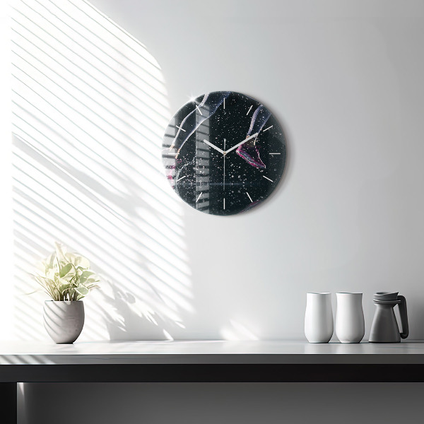 Horloge ronde Mode de vie sain - course à pied