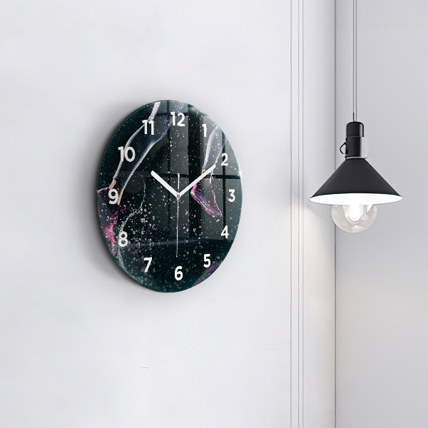 Horloge ronde Mode de vie sain - course à pied