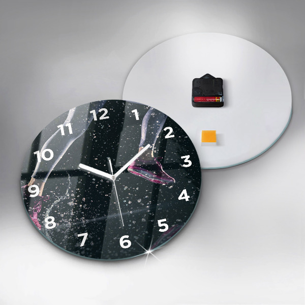 Horloge ronde Mode de vie sain - course à pied