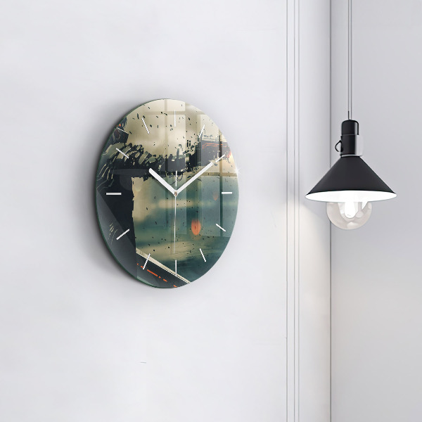 Horloge ronde 'Jeu d''arme mortelle'