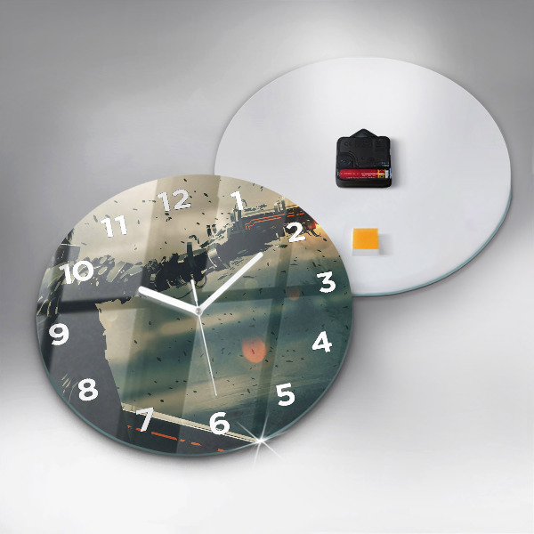 Horloge ronde 'Jeu d''arme mortelle'