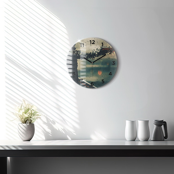 Horloge ronde 'Jeu d''arme mortelle'