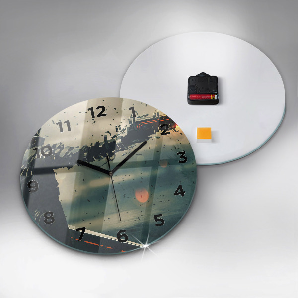 Horloge ronde 'Jeu d''arme mortelle'