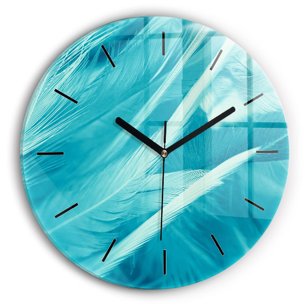 Horloge ronde Vert turquoise vintage