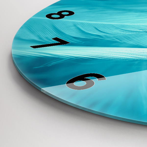 Horloge ronde Vert turquoise vintage