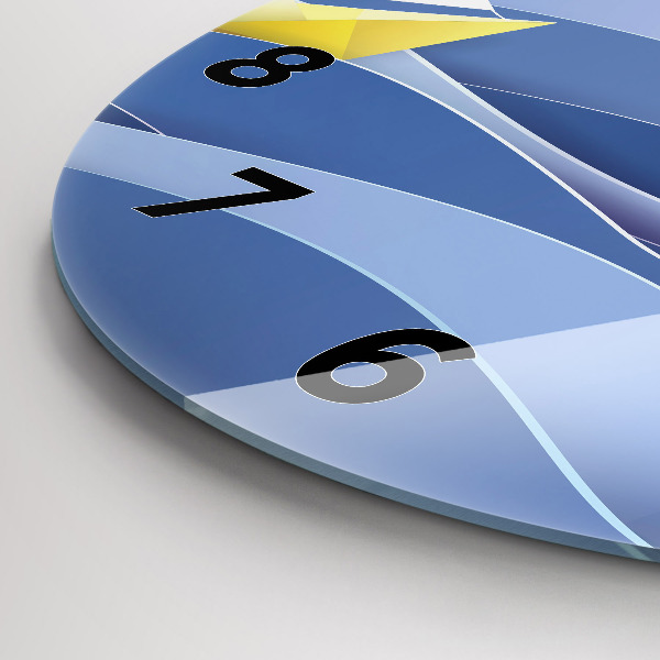 Horloge ronde Voiliers colorés en origami