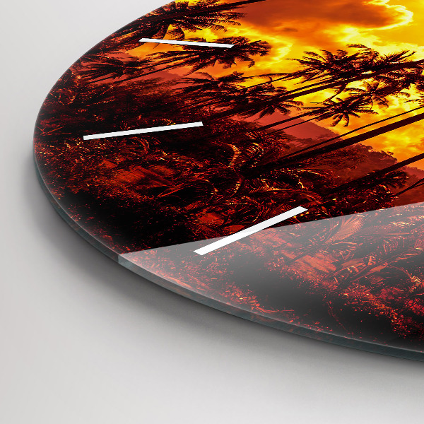 Horloge ronde Thaïlande Plage de Klong Prao