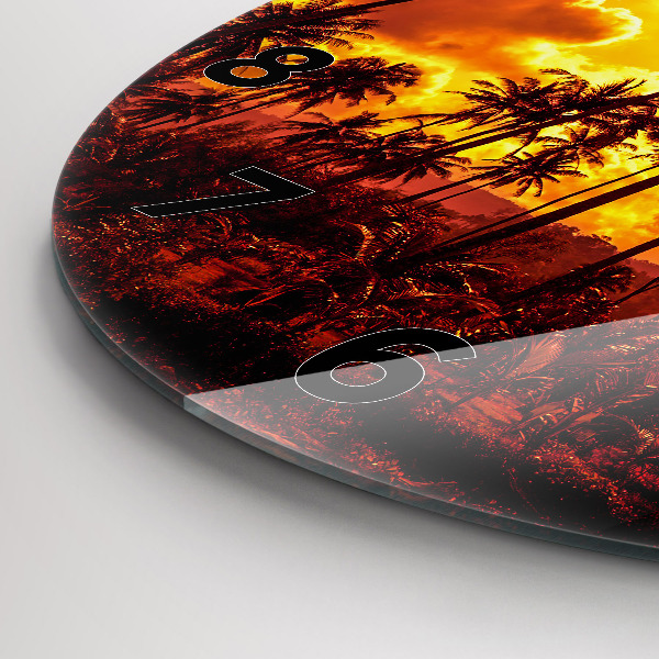 Horloge ronde Thaïlande Plage de Klong Prao