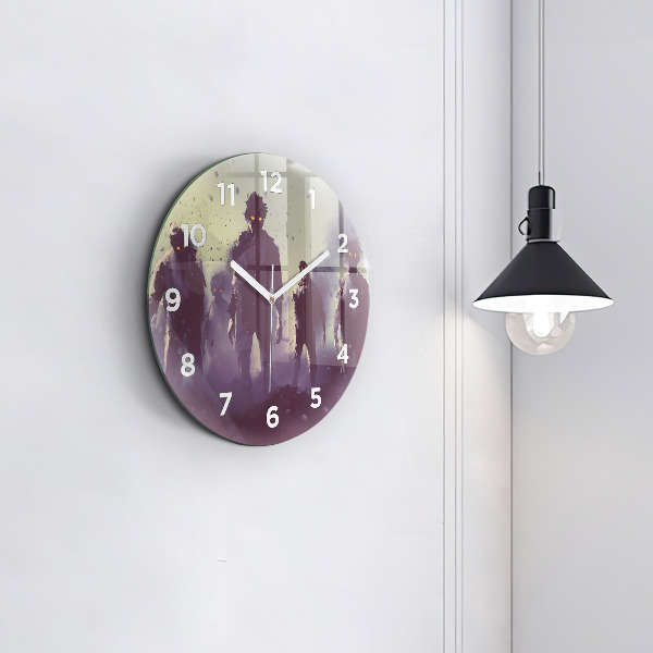 Horloge ronde Zombies la nuit - Halloween