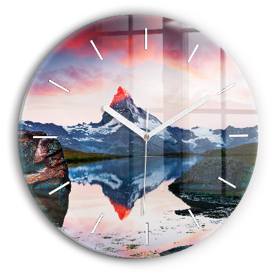 Horloge ronde Lac Stellisee Matterhorn