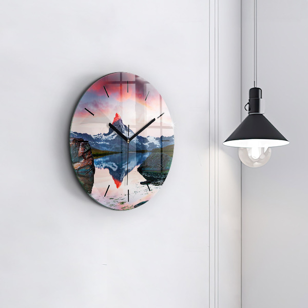 Horloge ronde Lac Stellisee Matterhorn