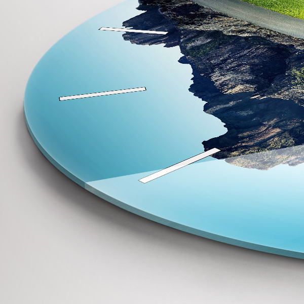 Horloge ronde 'L''île volante'