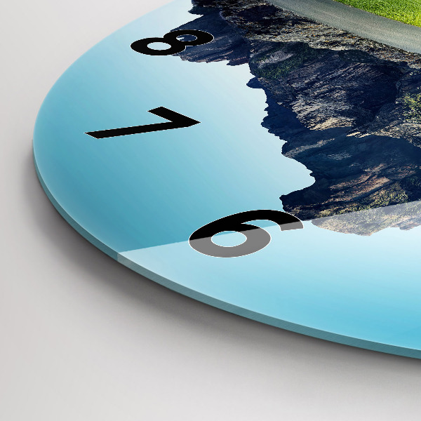 Horloge ronde 'L''île volante'