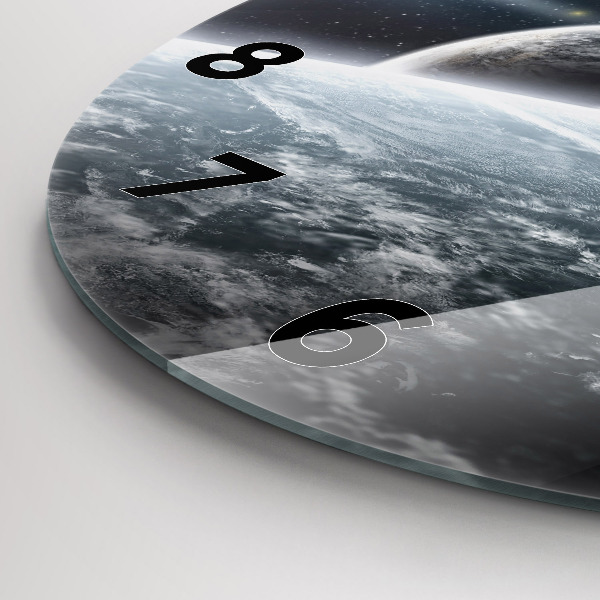 Horloge ronde 'L''espace et les planètes'