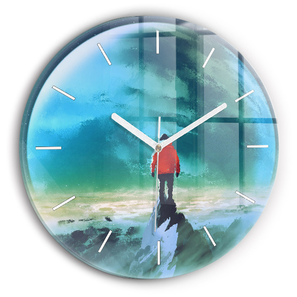 Horloge ronde 'L''homme dans la lune'