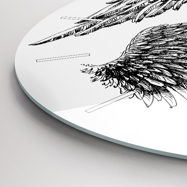 Horloge ronde 'ailes d''ange'