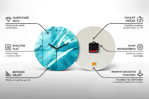 Horloge ronde 'Papillon sur l''herbe'