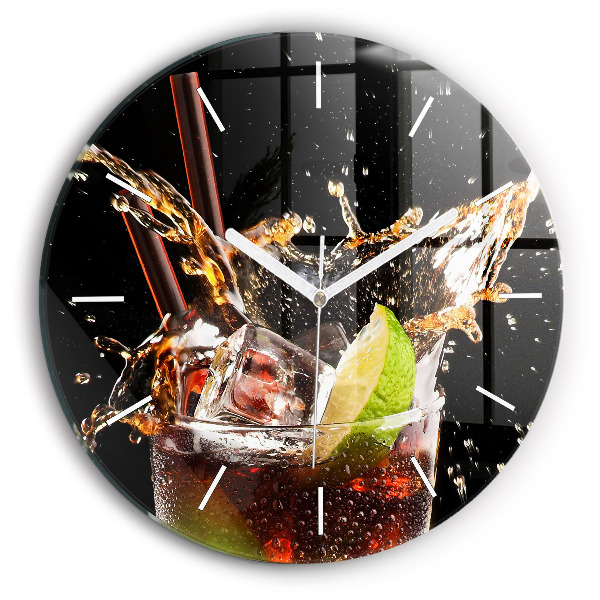Horloge ronde Boire avec de la glace